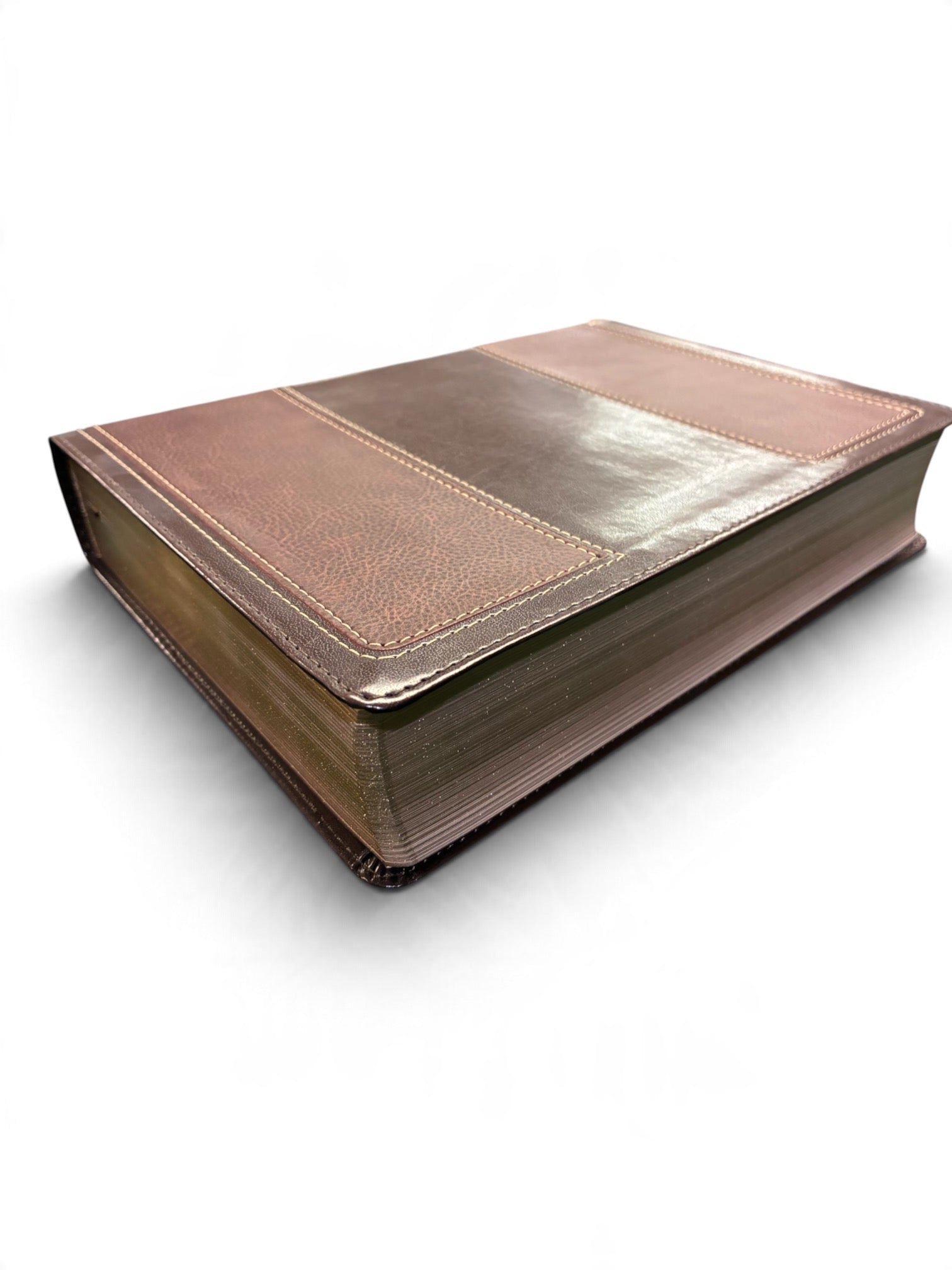 Biblia De Estudio Vida Plena, RVR 1960, Piel Italiana Marrón