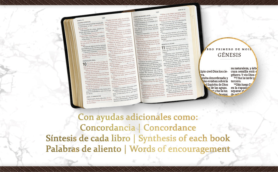 Biblia letra supergigante, RVR 1960 , Simil Piel, Negro con Cafe con Indice