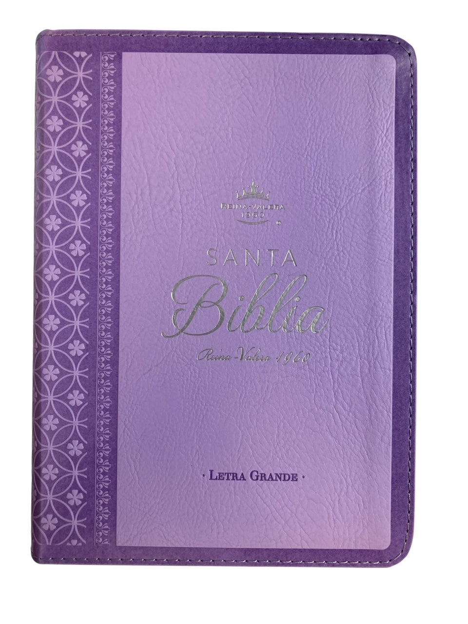Biblia tamano compacto RVR 1960, Letra Grande,  Imitacion Piel Morado