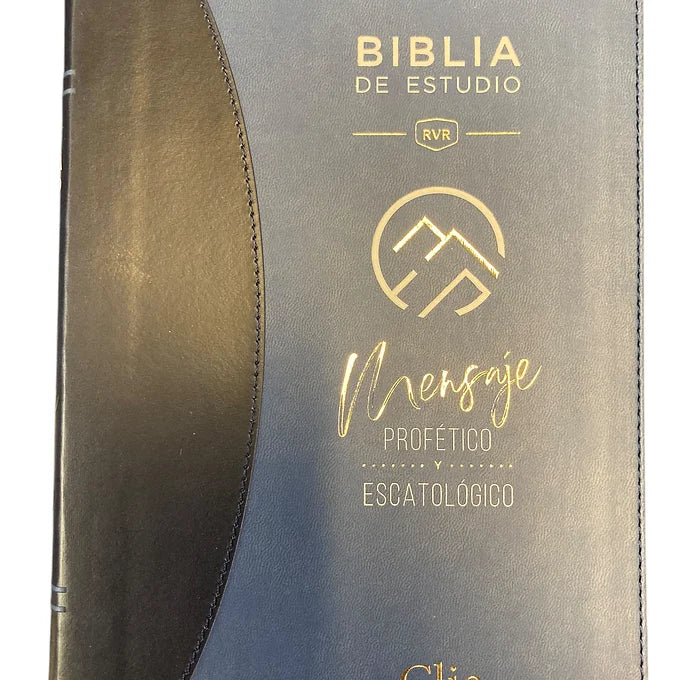 Biblia de estudio RVR Mensaje Profético y Escatológico, Imitación Piel Azul