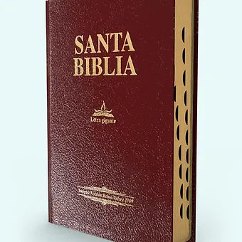 Biblia Letra Gigante RVR 1909, Imitacion Piel Vino Con Indice