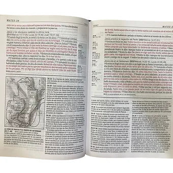 Biblia Diario Vivir Letra Grande, RVR 1960, Imitación Piel Negro Con Índice