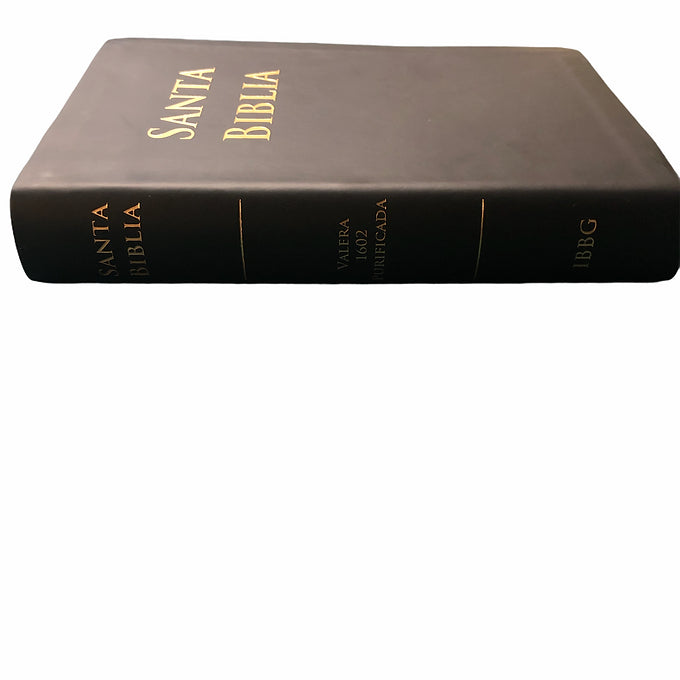 Biblia Valera Purificada 1602, Imitación Piel Negro