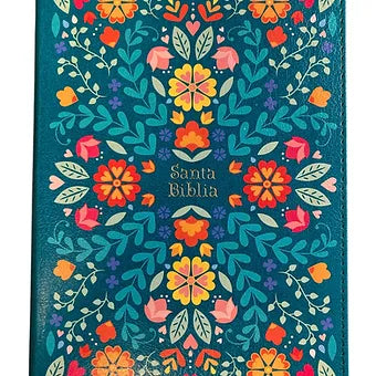 Biblia Letra Grande Tamano Manual 12 Puntos RVR 1960 | Simil Piel Floreada