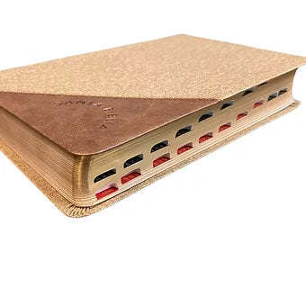 Biblia Letra Grande Tamano Manual 12 Puntos RVR 1960 | Simil Piel Cafe Con Indic