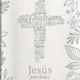 Biblia de Promesas , Jesús para todos, Letra Grde | T/M |Piel Marfil, Indice