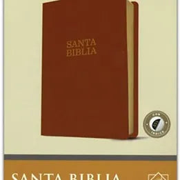 Biblia Letra Super Gigante | SentiPiel Cafe Claro Con Indice