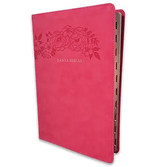 Biblia Letra Supergigante, RVR 1960 | Simil Piel Floral con Indice