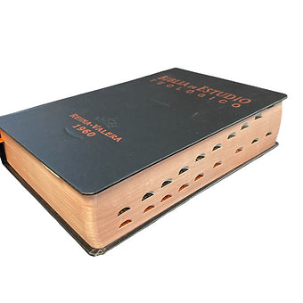 Biblia de Estudio Teologico RV1960, Tapa Dura Negro Con Indice