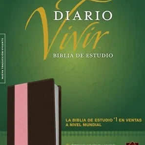 Biblia Diario Vivir NTV, SentiPiel Rosa/Café Con Índice
