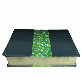 Biblia De Estudio Diario Vivir NTV, SentiPiel Gris / Verde