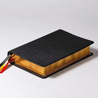 Biblia Letra Grande Con Referencias RVR 1960 | Piel Genuina Negro