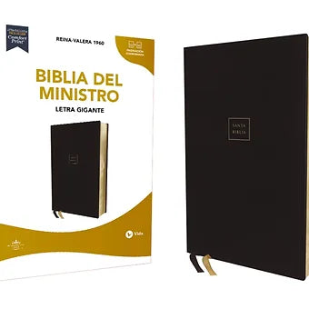 Biblia del Ministro, Letra Gigante RVR 1960 | Imitacion Piel Negro
