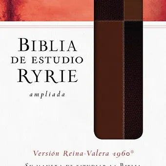 Biblia De Estudio Ryrie Ampliada RVR 1960, Imitacion Marron Dos Tonos Con indice