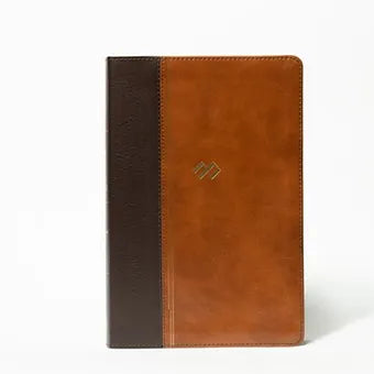 Biblia Tematica de estudio, RVR60 Piel Fabricada Marron oscuro-Marron