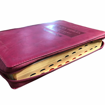 Biblia Letra Super Gigante RVR 1960, Con Referencias Inmediatas, Imitacion Vino