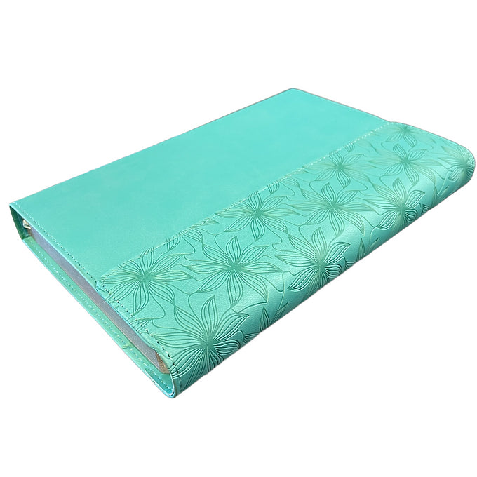 Biblia Letra Gde con solapa e imán RVR 1960, Símil Piel Aqua