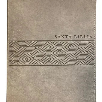 Biblia NTV Letra Gigante Edicion Manual  | SentiPiel Gris Con Indice
