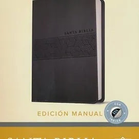 Biblia NTV Letra Gigante Edicion Manual  | SentiPiel Gris Con Indice
