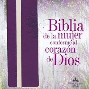 Biblia Mujer Conforme Al Corazon De Dios, RVR 1960, Piel Violeta