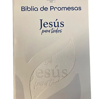 Biblia de promesas"Jesus Para Todos" RVR60, Imitacion Piel Blanco Con Indice
