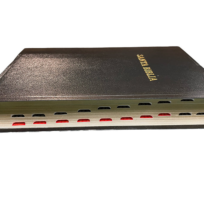 Biblia letra gigante RVR 1960, Imitación Piel Negro con índice
