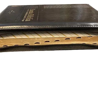 Biblia Letra Supergigante 19Pts RVR60, con zipper e ndice | Piel Negro