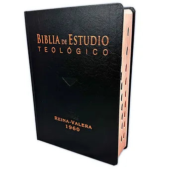 Biblia de Estudio Teologico RV1960, Tapa Dura Negro Con Indice