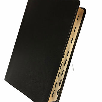Biblia Plenitud, RVR 1960, | Piel Elaborada Negro Con Indice