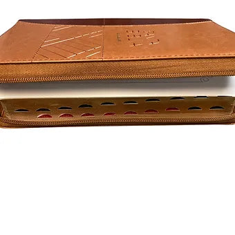 Biblia Tamano Manual Letra Grande 12 Pts Con Indice y Zipper | Imitacion Piel