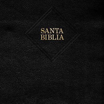 Biblia letra gigante RVR 1960, Piel Fabricada Negro Con Indice