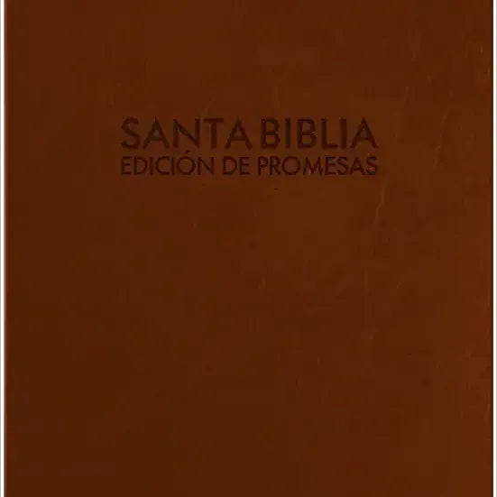 Biblia de promesas compacta RVR 1960, Piel Fabricada Cafe con indice