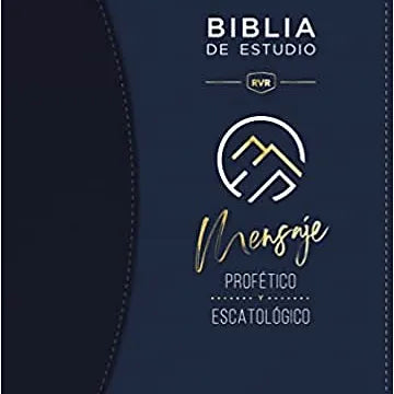 Biblia de estudio RVR Mensaje Profético y Escatológico, Imitación Piel Azul