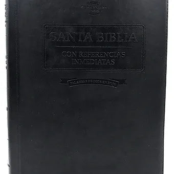 Biblia Letra Super Gigante RVR 1960, Con Referencias Inmediatas, Piel Negro Idx