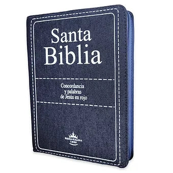 Biblia Letra Gigante 14 Puntos RV1960 | Blue Jean con Indice y Cierre