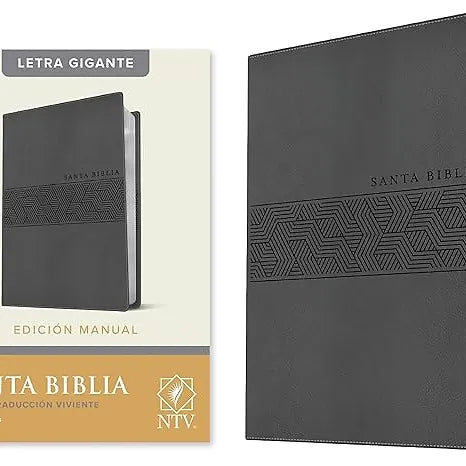 Biblia NTV, Edicion Manual, Letra Gigante | Sentipiel Gris
