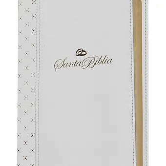 Biblia manual NTV, letra grande con Filament (SentiPiel, Blanco, Letra Roja)