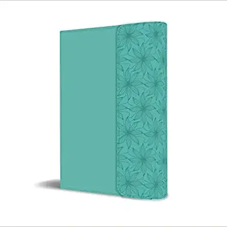 Biblia Letra Gde con solapa e imán RVR 1960, Símil Piel Aqua