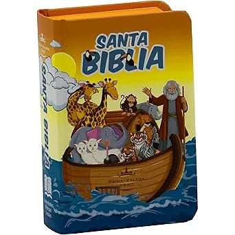 Biblia Mini Bolsillo, con Concordancia y PJR: Infantil Tapa Dura, canto naranja