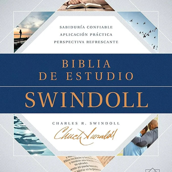 Biblia de Estudio Swindoll, Piel Fabricada Dos Tonos NTV