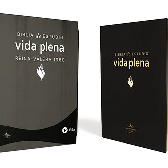 Biblia De Estudio  Vida Plena RVR 1960, Imitación Piel Negro