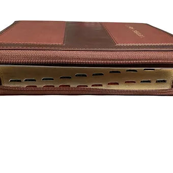 Biblia Letra Grande Tamaño Manual 12 Puntos, Cierre RVR 1960 | Simil Piel Cafe C