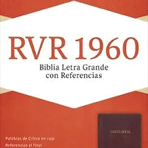 Biblia Letra Gigante Con Referencias RVR 1960, Imitación Piel Borgoña, índice