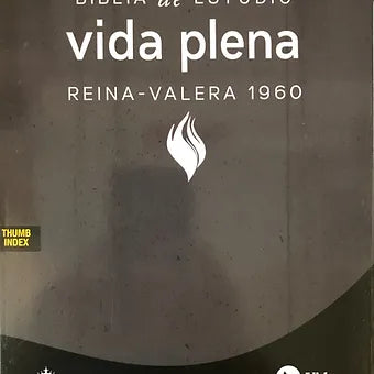 Biblia De Estudio Vida Plena RVR 1960, Piel Elaborada Con Índice