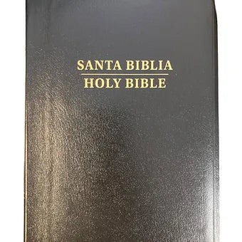 Biblia bilingüe RVR 1960 / KJV  Imitación Piel Negro Con Indice