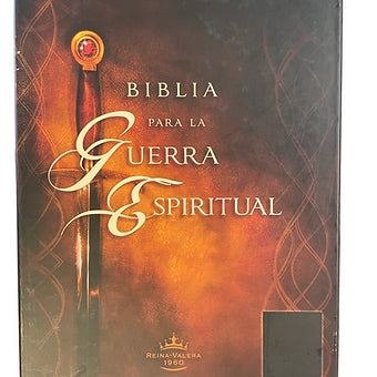 Biblia Para La Guerra Espiritual,RVR 1960,  Imitacion Piel Negro Con Indice