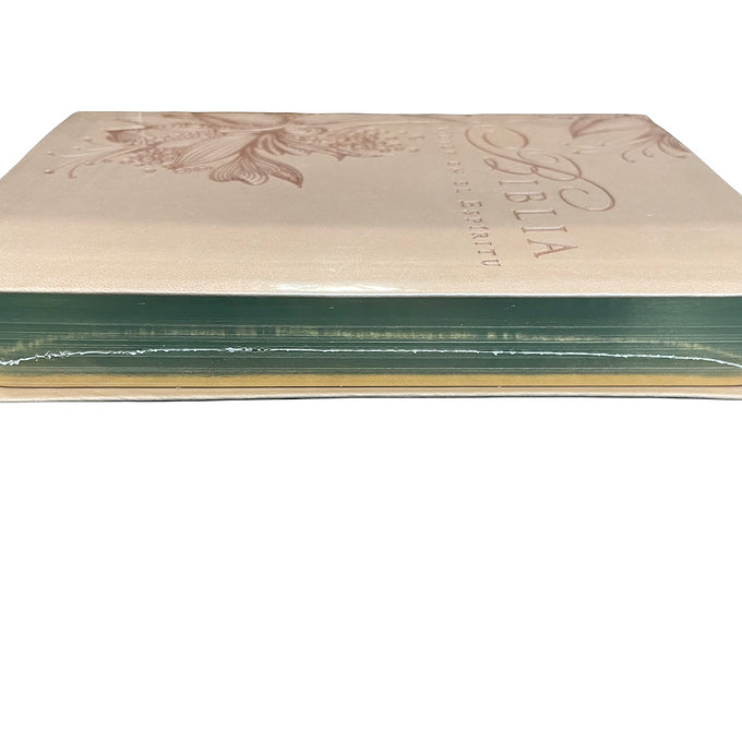 Biblia Mujer en el Espiritu RVR 1960, Imitación Piel Rosa Bronceado