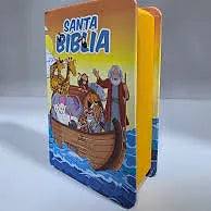 Biblia Mini Bolsillo, con Concordancia y PJR: Infantil Tapa Dura, canto naranja