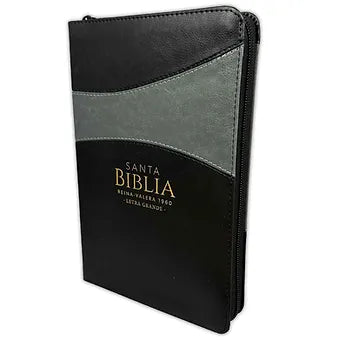 Biblia Letra Grande Tamano Manual 12 Pts Con Indice y Cierre | Imitacion Piel Ne