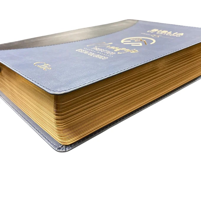 Biblia de estudio RVR Mensaje Profético y Escatológico, Imitación Piel Azul